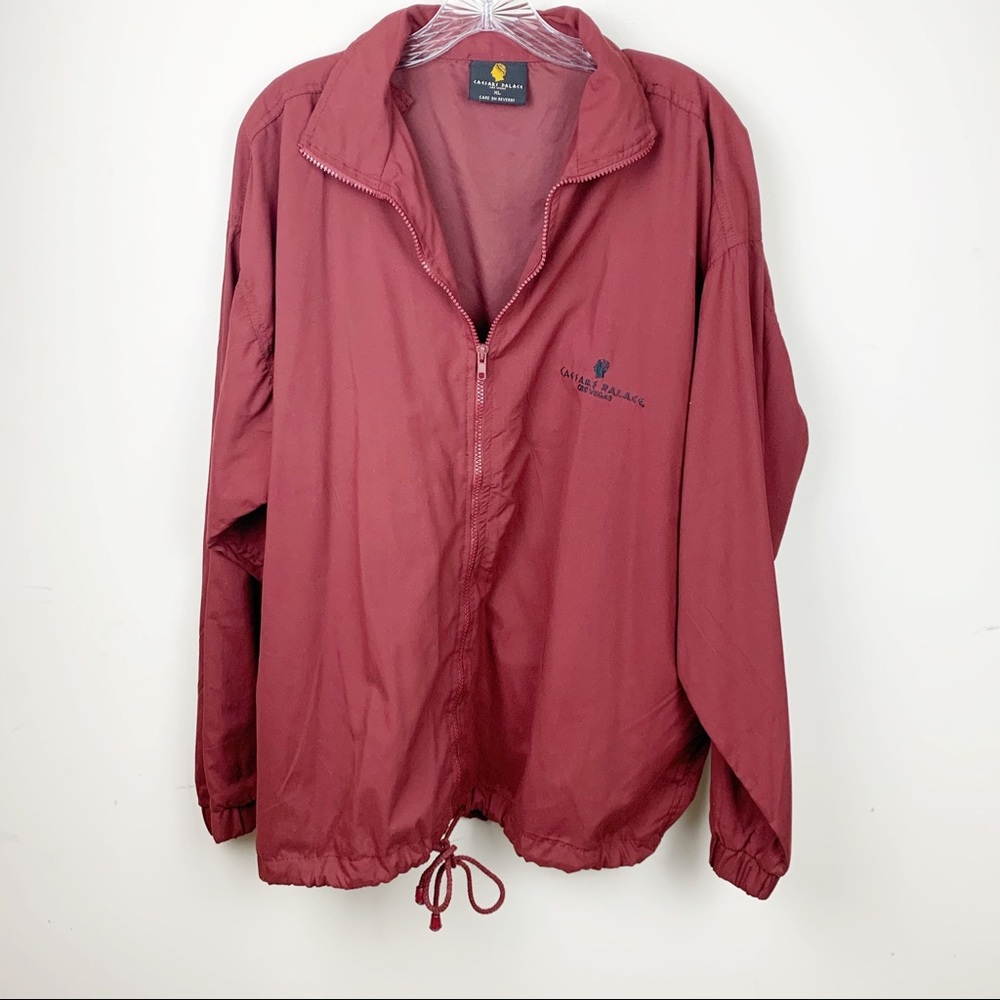 Caesars Palace Las Vegas Windbreaker Jacket Red